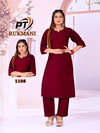 Rukhmani Vol 2 By Pt Vertical Plan Wholesale Kurti Wth Bottom Suppliers In Mumbai
